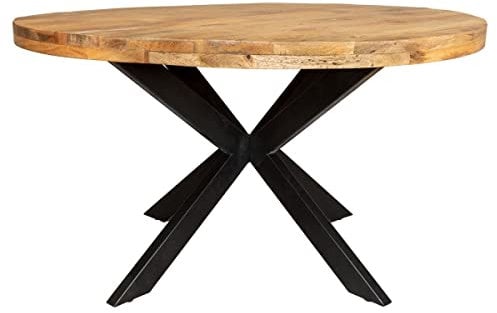 Esstisch Denver | Rund | Mangoholz | 120 cm | nachhaltig | Umweltfreundlich | Esszimmer | Tisch | Holz | Stilvoll | Esstisch, Essbereich