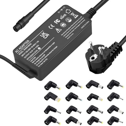 90W Universal AC Adaptador Cargador Portátil para HP ASUS Lenovo DELL Acer IBM Toshiba Samsung Sony Fujitsu Gateway Notebook Ultrabook Chromebook Cable de alimentación con 16 Conectores
