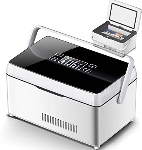 Mini Réfrigérateur à Insuline,Reefer de Médicament Portable,Stockage de Stylo à Insuline Interféron avec Grand Espace de Réfrigération,Réfrigérateur de Voiture Portable de Voyage à Domicile,Battery*1
