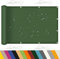 Sonnensegel Sonnenschutz Windschutz 4 x 7 m Windschutz UV Schutz 98% UV-Schutz Outdoor Wasserdichtes Sonnensegel mit Ösen und Seil für Balkon, Pool, Garten, Dunkelgrün