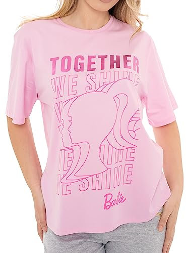 Barbie Maglietta Donna | Abbigliamento Donna Cotone | Maglie Signora Estive | Rosa L