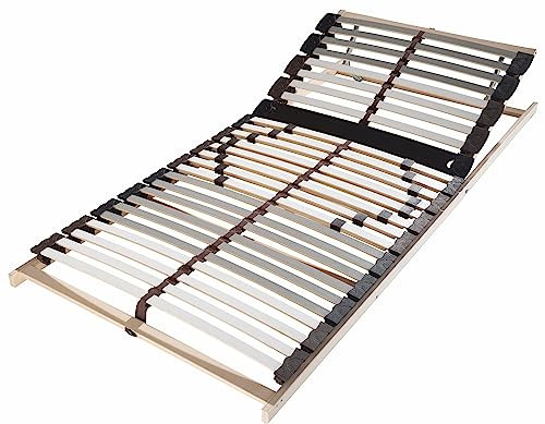 BeCo Lattenrost Maxi Strong, Kopfteil manuell verstellbar, Lattenrost in 90x200 cm und weiteren Größen, ideal bei hoher Belastung, Größe:100 x 200 cm