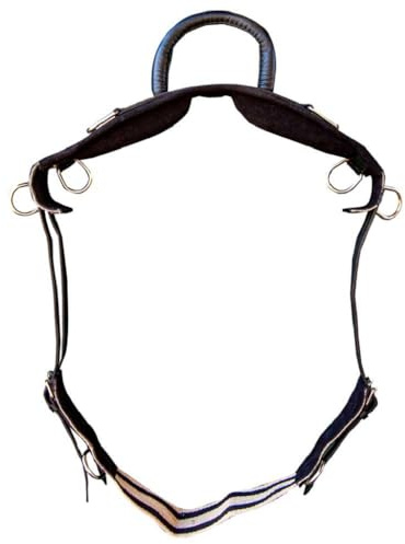 Brama West Longiergurt mit Haltegriff aus Leder und Canvas, Gr. Full