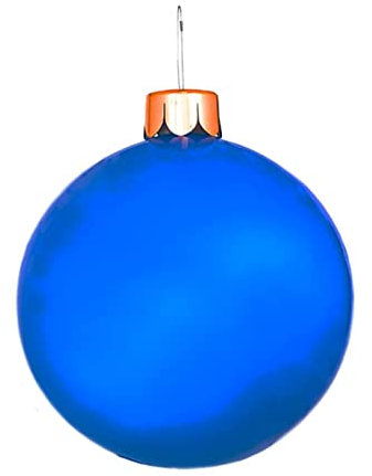 Kugel-Anhänger, aufblasbares Spielzeug, leicht aufzublasen, leuchtende Farben, Weihnachtsdekoration, Bälle für Garten, Weihnachtskugeln, 1 Set