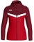 JAKO Iconic Kapuzenjacke Gr. 34 Rot/Weinrot - Zipper Hoodie Damen, Bequeme Sweatjacke mit Keep Dry Funktion aus 100% recyceltem Polyester