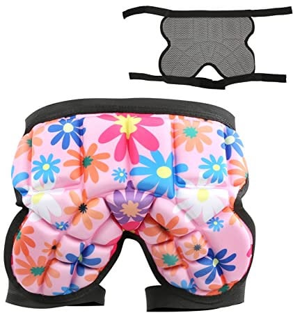 Topyond Pantaloncini Protettivi Imbottiti 3D per Bambini, Pantaloncini Protezioni Snowboard Traspirante EVA, Protezione Glutei Bambini per Sci Pattinaggio A Rotelle Snowboard