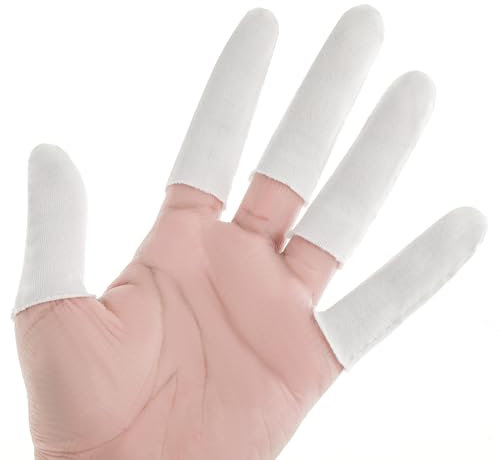 100 Stück Fingerlinge Verband Fingerschutz Stricken Baumwolle Fingerlinge Fingerschutz Fingerschutz Bei Verletzung Daumenschutz Finger Sleeves Für Handekzeme Fingerknacken Fingerarthritis (1)