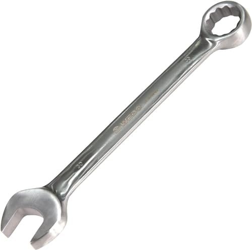 WEDO Stainless Steel Combination Spanner 30mm,12 Point Combination Wrench,Industrial Grade,Metric,Length 320mm,Fully Polished,Anti-Corrosion,for Home Appliance Furniture Bike Car Repairs,DIN Standard