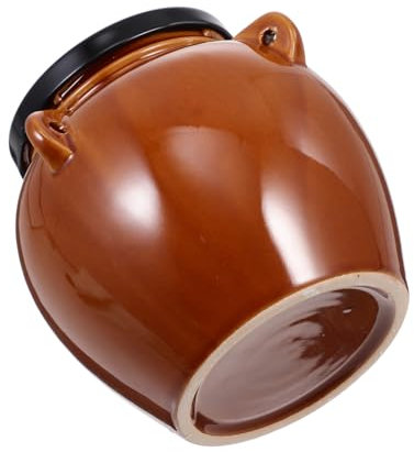 Alipis Tarro de Cerámica Portátil para Encurtidos Tapa Sellada Tarro de Almacenamiento para Alimentos en El Hogar