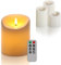 Schlaraffenland Elephant LED Outdoor Kerze 1012 | Ø10x12 cm |Creme Echtwachs | Flackernde LED Kerze mit Timer | Elektrische Kerzen für Indoor und Outdoor | Bewegliche Flamme | LED-Kerzen |