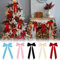 YAOJIWANG Tannenbaum Schleifen Samt,12/24 Stück Rote Samtschleifen Für Christbaumschmuck,rustikale dekorative Schleifen aus Samt Retro Ornamente Weihnachtsbaum Basteln Schleife (01 Rosa)