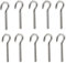 huruirui 10pcs Vite a Gancio M4 Bullone Occhiello in Acciaio Inossidabile 304 Golfare a Gambo Lungo Gancio Appeso Fissaggio e L'attaccatura