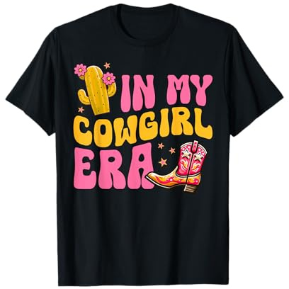 In My Cowgirl Era Western Cow Girl Stivali Rodeo Country Girl Maglietta