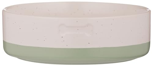 Mason Cash: Speckle Dip Dog Bowl - 7, 28.7oz - Green, Cream, Bone - Ceramic Food & Water Dish, Microwave-Dishwasher Safe, Pet Meal Feeding-Hydration