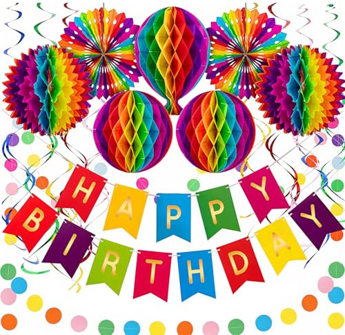 Geburtstagsdeko Hintergrund, Partydekoration, Party Deko Geburtstag Set, Wiederverwendbare, FüR Geburtstagsfeiern, Hochzeiten, JubiläEn Und Feiern, Unisex
