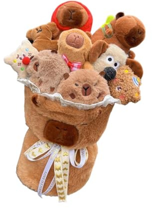 ZYIHNIRB Bouquet di Peluche, Bouquet di Fiori per Bambole, Bouquet di Fiori Artificiali, Regalo Creativo E Fatto a Mano per Anniversari E FESTIVITÀ, Stile b