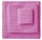 B BARCELOHOGAR Barceló Hogar - Juego Pack 3 Toallas Diamante de Algodón Rizo Americano 500 gr, Color 23 Malva, Toalla Bidé 30x50, Lavabo 50x100 y Ducha 70x140