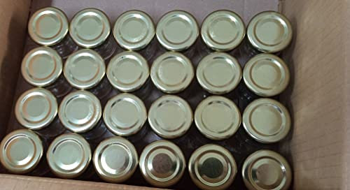 Timboglass Capsules Bouchons couvercles Or Twist-off 43 mm conf 100 pièces pour bocaux et bocaux en verre