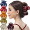 RC ROCHE 6 Stück Kürbis Haarklammer Oktopus für Damen Haarspange Haarklammern mit Ineinandergreifenden Zähnen Festem Griff Spinne Hochwertiger Klaue Klemme Mädchen, Medium Klassisch Multifarben