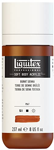 Liquitex 1923186 Acrylic Paint, Acrylic, Siena Burned, 237ml Dosierflasche