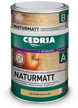 CEDRIA BARNIZ NATURMATT 4 litros (Uso alimentario)