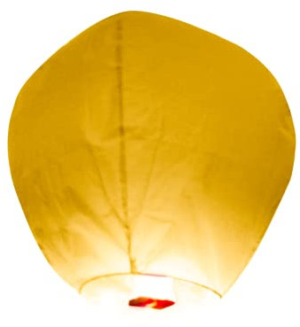 Lucilea - Farol volador (50 x 80 cm), color blanco