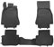 OMAC Gummimatten Fußmatten kompatibel mit Jaguar XF 2009-2015 TPE Automatten Schwarz 4X