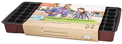 Siena Garden Anzuchthaus XL 545x280x65 mm mit Topfplatte mit 72 Töpfen Ø3,5 cm