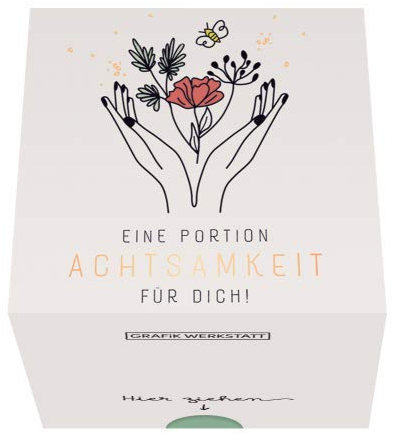 Grafik-Werkstatt Message in a Box | Geschenkidee | 30 Kärtchen zum abreissen | Eine Portion Achtsamkeit