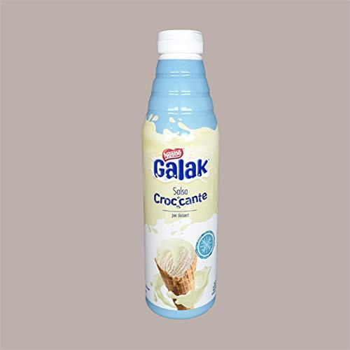 Lucgel Galak Sauce Chocolat Stracciatella, 950 gr | Croustillante, Aromatisée, Pour décorer et recouvrir crème glacée, Bonbons Pâtisserie