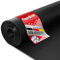 Floordirekt SBR Tapis en Caoutchouc 120 x 300 cm 2 mm - Vendu au Mètre - Noir et Lisse - Antidérapant - Revêtement de Sol et Protection de Bâtiments
