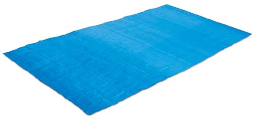 Summer Waves Alfombra de Suelo de 3 x 5,74 mm para Piscina Exterior y Exterior, protección amortiguadora contra el Desgaste, los frotes y Las Condiciones del Suelo, Forma Rectangular, Color Azul