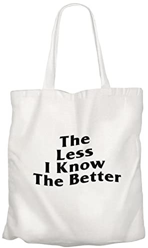 Fabulous Große Einkaufstasche Tragetasche The Less I Know The Better Sneakerhead Kollektion Schuhe Hobby Kicks Sneakers Streetwear
