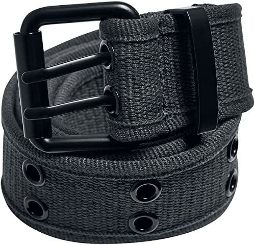 Urban Classics Double Thorn Buckle Canvas Belt Unisex Gürtel grau L-XL
