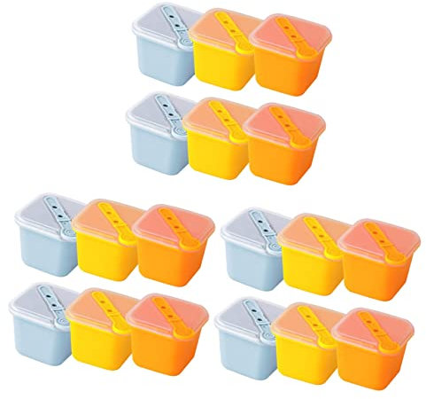 Alipis 18pièces Moules à Glace Silicone Bac à Cubes Réutilisables Avec Couvercle Pour Boissons Et Desserts Pour Fêtes Et Maison
