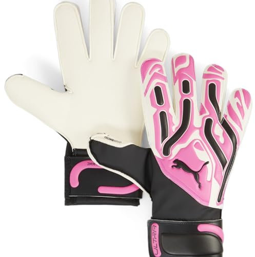 PUMA PUMA Ultra Match Protect RC, Unisex-Erwachsene Torwarthandschuhe, Poison Pink-PUMA White-PUMA Black, 8-041864