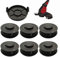 GC-ET 4530 - Bobina di filo di ricambio per decespugliatore GC-ET RTV 400 RTV 550 RTV 550/1, lunghezza 10 m, diametro 2 mm