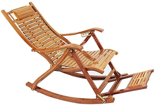 Leichter klappbarer Liegestuhl, Zero-Gravity-Lounge-Stühle, Bambus-Garten, klappbarer Liegestuhl, Außenterrasse, Liegestühle, Strandstühle, Sonnenliege, Gartenstühle (Farbe, Größe: Einheitsgröße)