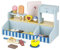 Baroni Toys Caffetteria in Legno Montessori per Bambini, Gioco in Legno per la Vendita di Caffè e Gelati, Giochi in Legno Bambino 3 4 5 6 7 Anni, Bancone Giocattolo, 41x19x25 cm