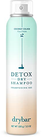 Drybar Detox Dry Shampoo Spray, Absorbs Excess Oil, Leaves Hair Looking & Feeling Clean, For All Hair Types, Coconut Colada Scent, Full-Size, 3.8 Oz.