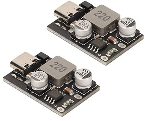 Annadue 2 Stück 8–32 V Typ C Lademodul Power Bank Modul Laderegler Spannungsregler