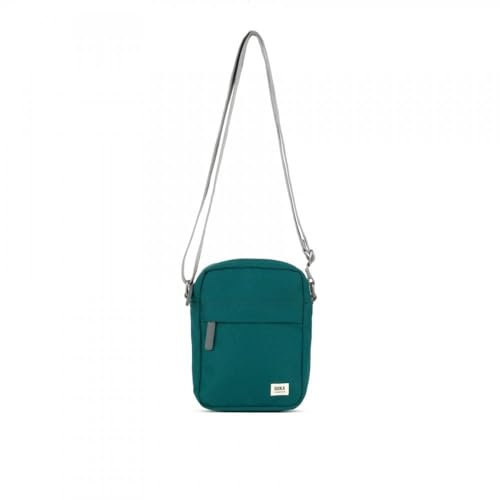 ROKA Bond Kleine Crossbody-Taschen für Damen und Herren, Handytasche mit mehreren Taschen und verstellbarem Riemen für Geldbörse, Karten und Schlüssel, blaugrün, S