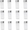 LEEQ 12 pcs Mini Klarglasflaschen - Bonbon Flasche mit Aluminium-Schraubverschluss, Leere Probengläser, Probenfläschchen, kleine Behälter für Nachrichten, Hochzeitsgeschenke, Dekorationen(10ml)