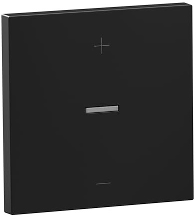 LEGRAND, SEANO Wippe für Tastdimmer in 3-Leiter-Ausführung inkl. Beleuchtungfenster für Status-LED, Farbe: Schwarz lackiert, 765349