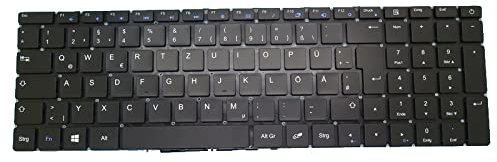 RTDPART Laptop -Tastatur für Peaq Classic C150 C150-I38512HT Schwarzer Deutsch Gr