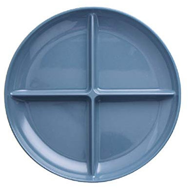 DDNGEJ Resin Partition Plate Healthy Nutrition Fitness Four-Grid Three-Grid Partition Plate Fast Food Plate Snacks Platter Fruit Bowl