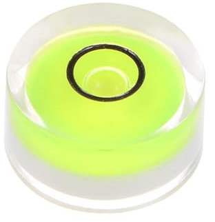 sourcing map Round Bubble Level 18x9mm Mini Circular Bullseye Spirit Levels for Leveling Camera Tripod Telescope Workshop Turntable Pictures Frame, Green