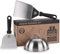 Norzn Brothers® Spatule Plancha et Cloche Plancha – Spatule INOX Plancha, Cloche INOX Plancha, Spatule Smash Burger, Cloche Burger, Spatule Cuisine INOX, Certifié Contact Alimentaire, Garantie 10 Ans