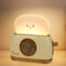 ZONJIE Kids Alarm Clock, Digital Alarm Clock for Bedrooms, Cute Toast Night Light, Timer, Snooze, Adjustable Brightness, Cute Decor Small Bedside Clock for Kids Girls Boys Teens Birthday
