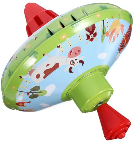 CORHAD 1Stk Kreisel aus Blech Spielzeuge Spiele Mini-Tops kinderspielzeug Kinder Kleinkind Spielzeug babygeschenke Eisenspielzeug lustiges rotierendes Spielzeug Eisenblech Green